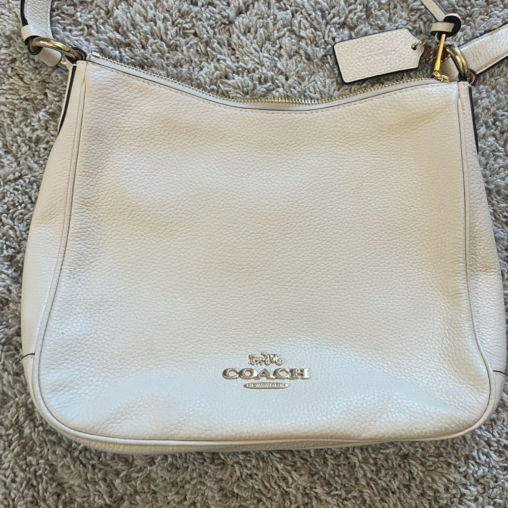 Coach Off-White Leather Shoulder Bag - Picture 2 of 6